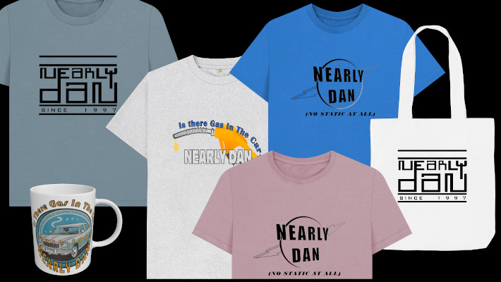New Nearly Dan merchandise